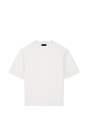 Emporio Armani seersucker fabric T-shirt - White