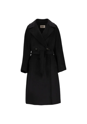 Weekend Max Mara double-breasted belted coat - Black