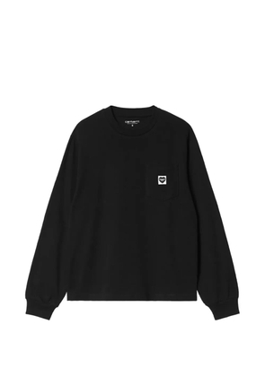 Carhartt WIP L/S Pocket Small Heart T-Shirt - Black