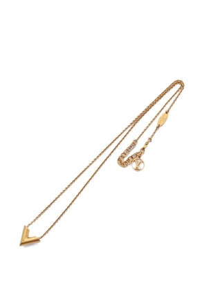 Louis Vuitton Pre-Owned 2021 Essential V necklace - Gold