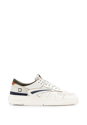 D.A.T.E. Tornado leather sneakers - Neutrals