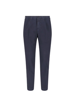 Incotex pleated tapered trousers - Blue