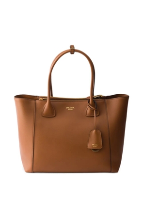 Prada large leather tote bag - Brown