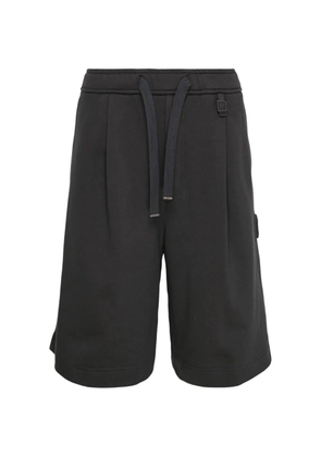 Wooyoungmi pleated drawstring shorts - Black