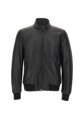 Barba Dakota leather jacket - Black