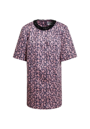 Essentiel Antwerp Kaylin bead-embellished floral-print mini dress - Pink