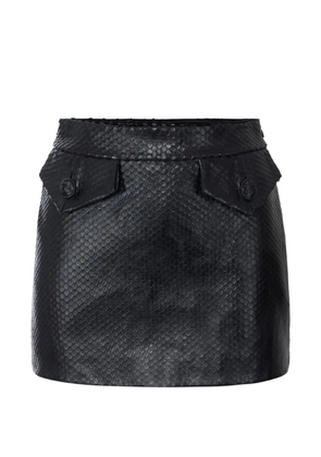 Elisabetta Franchi miniskirt with fish scale pattern - Black