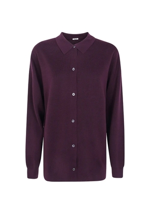 ASPESI button-up wool cardigan - Purple
