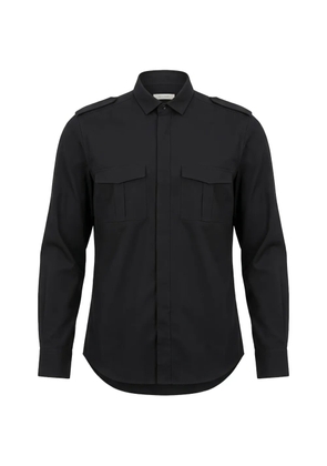 Valentino Garavani epaulette-detail chest-pocket shirt - Black