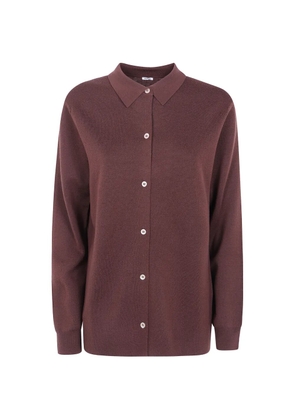 ASPESI button-up collared cardigan - Brown