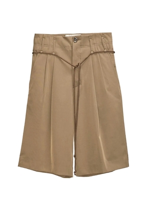 Song For The Mute double-pleated tailored shorts - Neutrals