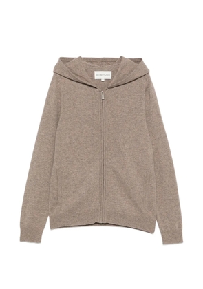 BOMPARD zip-fastening hoodie cardigan - Brown