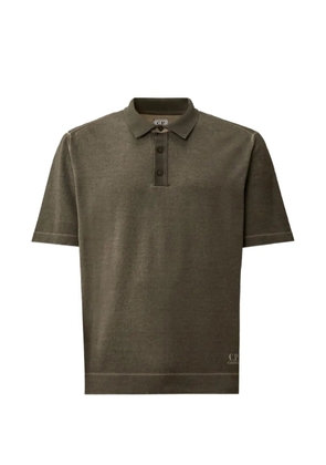 C.P. Company cotton crepe double dyed polo shirt - Green