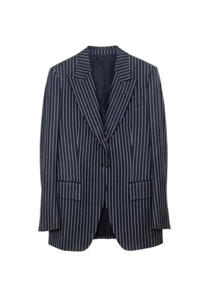 TOM FORD striped wool blazer - Blue