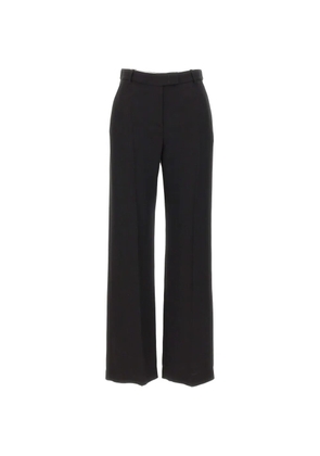 Eleventy pressed-crease silk tailored trousers - Black