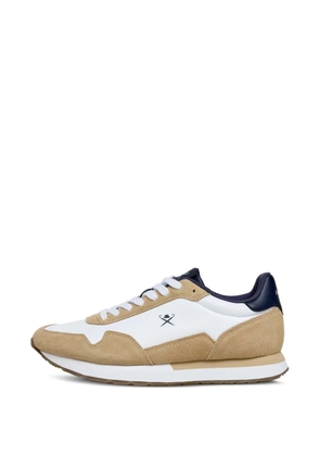 Hackett London Vector Plain suede-panelled sneakers - Neutrals