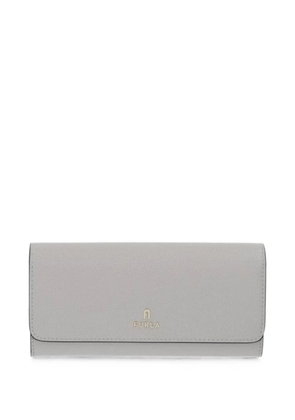 Furla logo-plaque foldover wallet - Grey