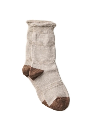 yahae Ploot chunky-knit set of two socks - Neutrals