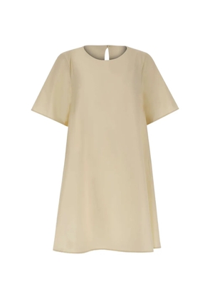 kaos A-line short-sleeve mini dress - Neutrals