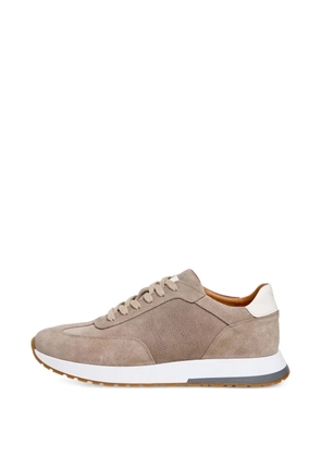 Hackett London Rapid Chad perforated-logo sneakers - Neutrals