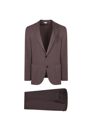 Boglioli tailored-cut patch-pocket wool suit - Brown