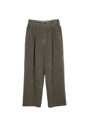 Ziggy Chen Chenille Cloth straight-leg trousers - Green