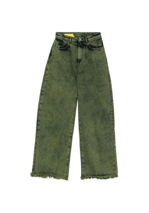 Marques'Almeida khaki-wash frayed jeans - Green