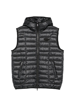 Diesel quilted hooded gilet - Black