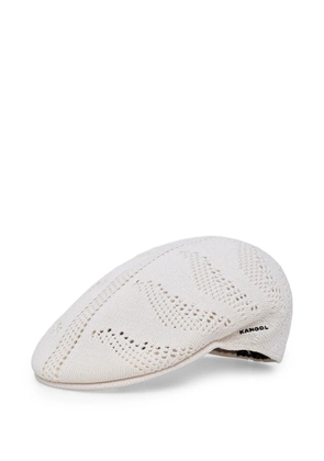 Kangol eyelet-knit flat cap - White