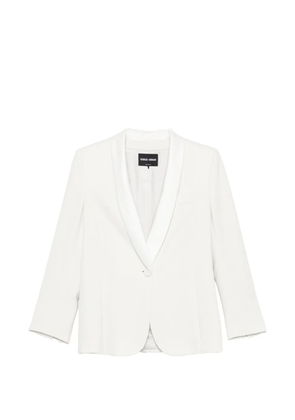 Giorgio Armani shawl-lapel single-breasted blazer - Neutrals