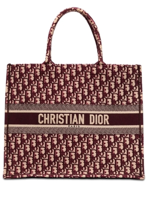 Christian Dior Pre-Owned 2019 Large Oblique Embroidered Canvas Book tote bag