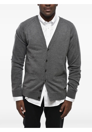 DSQUARED2 patch-pocket V-neck cardigan - Grey
