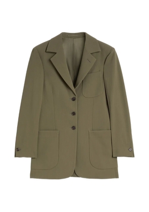Jil Sander single-breasted wool blazer - Green