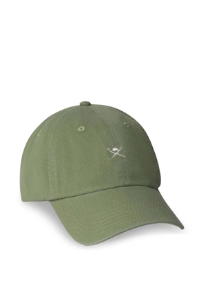 Hackett London Washed Brolly embroidered cap - Green