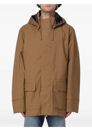 K-Way Erhal hooded flap-pocket coat - Brown