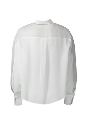 Brunello Cucinelli Monili long-sleeve panel shirt - White