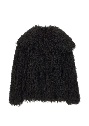 kaos faux-fur wide-collar jacket - Black