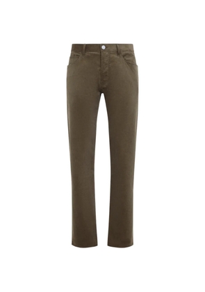 Giorgio Armani 5 pockets straight-leg trousers - Green