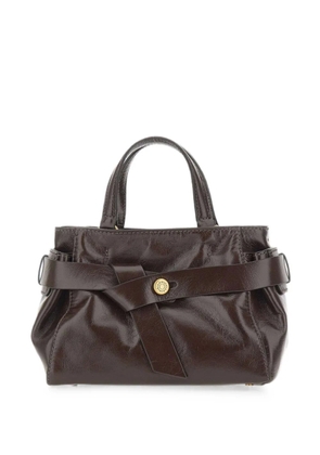 GIANNI CHIARINI small Miranda knotted leather tote bag - Brown