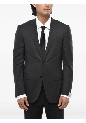 Marina Rinaldi single-breasted virgin wool blazer - Grey