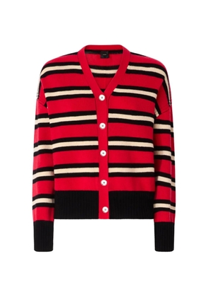 PINKO striped V-neck cardigan - Red