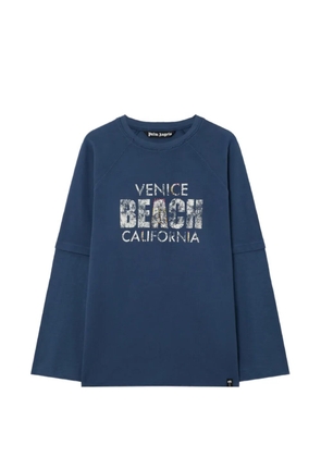 Palm Angels Cali Vibes layered tee - Blue