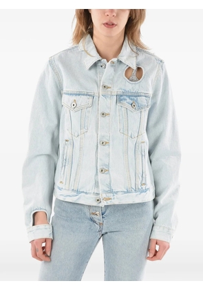 Off-White Meteor cut-out denim jacket - Blue