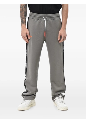 Off-White logo-stripe track trousers - Grey