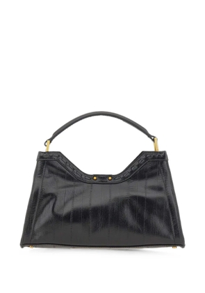 GIANNI CHIARINI Aurora eel-print shoulder bag - Black