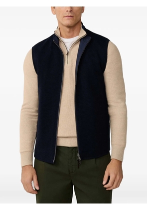Hackett London reversible knitted waistcoat - Blue