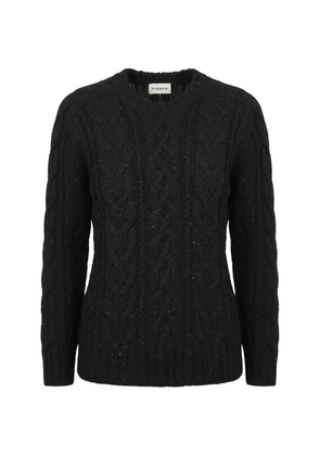 P.A.R.O.S.H. cable-knit sequin-embellished sweater - Black