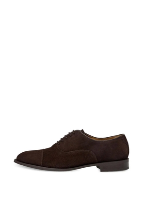 Hackett London suede toe-cap Oxford shoes - Brown