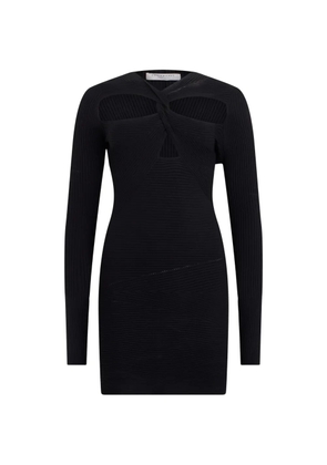 Philosophy Di Lorenzo Serafini twist-detail ribbed-knit mini dress - Black