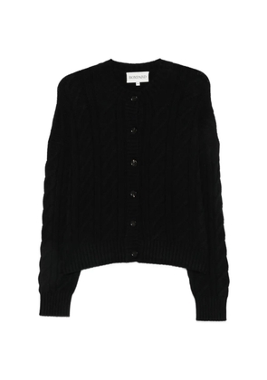 BOMPARD cable-knit cashmere cardigan - Black